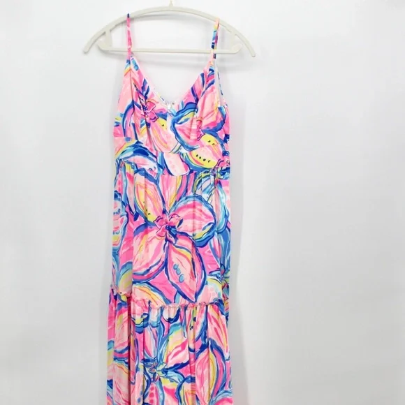 knee length dresses for ladies Luisa Positano | Dress Ornella Long Pink Toile main image 0